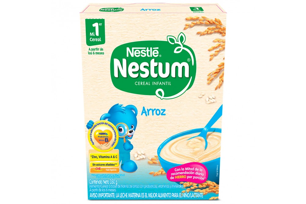 Cereal Infantil Nestum Arroz Caja Con 350 g