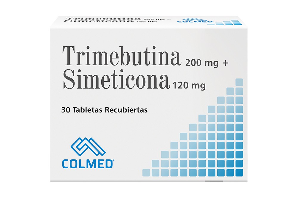 Trimebutina 200 mg + Simeticona 120 mg Caja Con 30 Tabletas