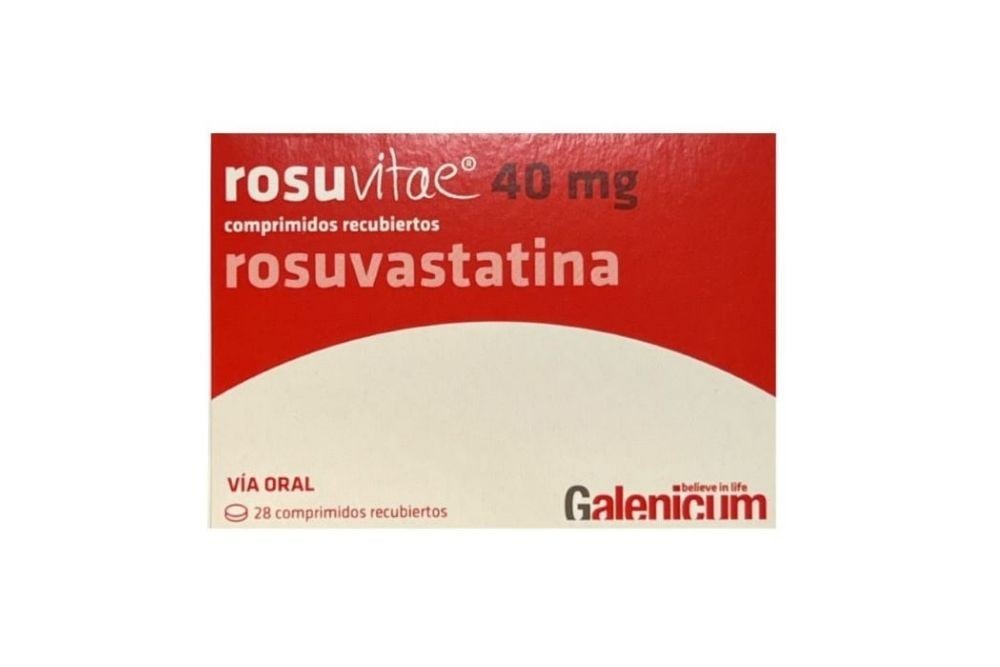 Rosuvitae 40 Mg Caja Con 28 Tabletas Recubiertas