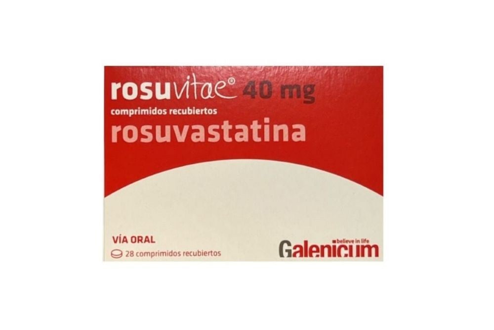 Rosuvitae 40 mg Caja Con 28 Tabletas Recubiertas