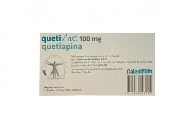 Quetevitae 100 Mg 30 Tabletas