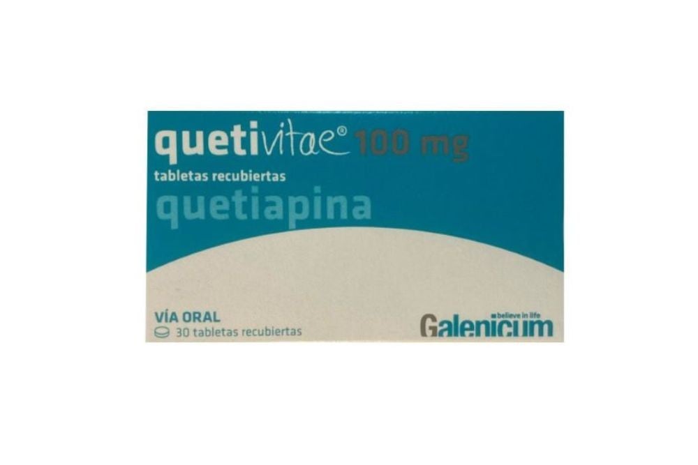 Quetevitae 100 Mg 30 Tabletas