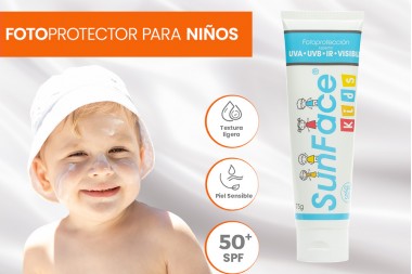 Protector Solar Sunface Kids Spf 50 En Crema 75 G