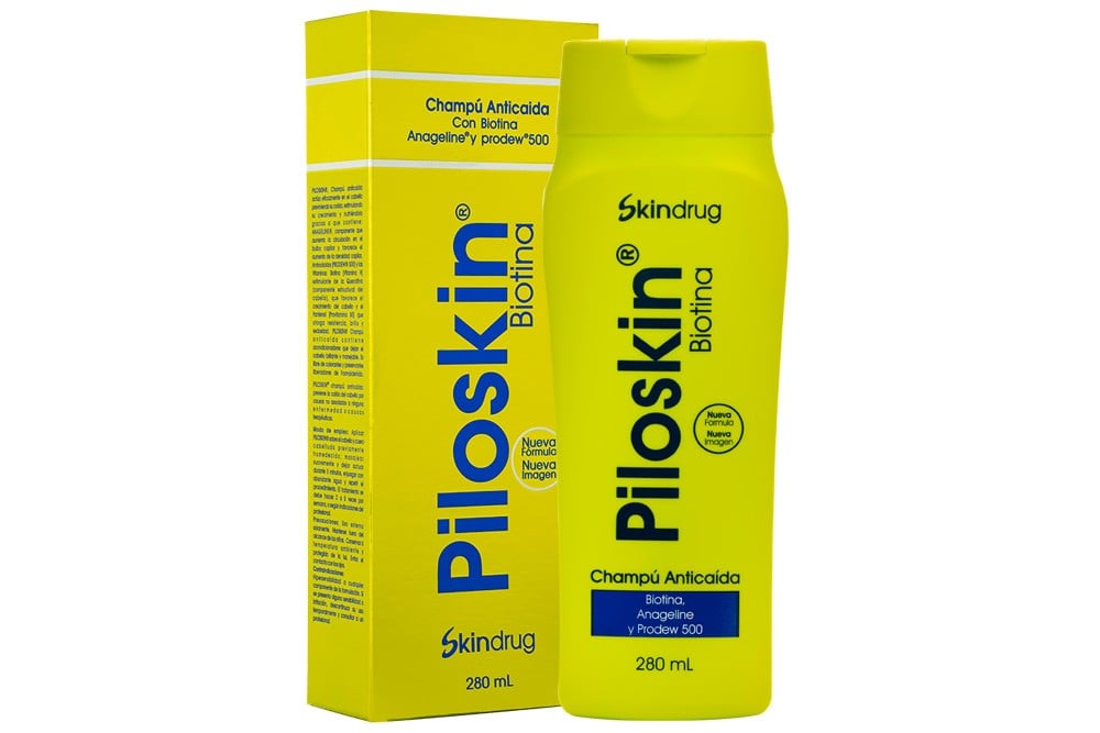 Shampoo Piloskin Biotina Anticaída Con 280 mL