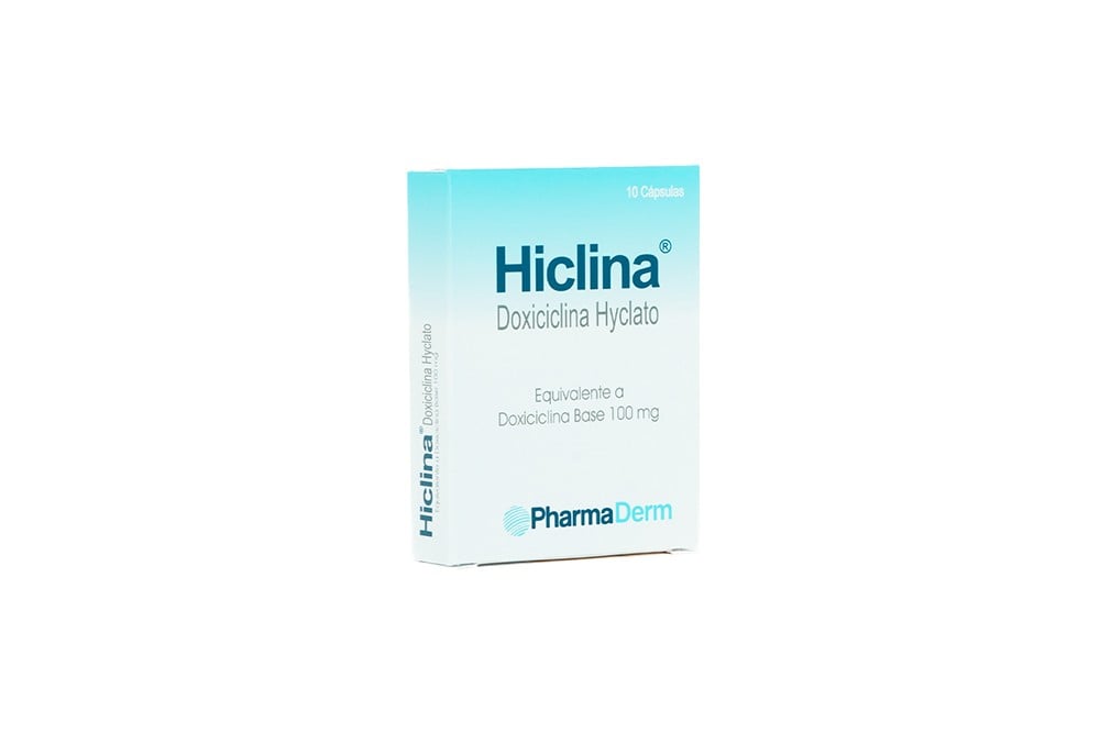 Hiclina 100 Mg 10 Cápsulas
