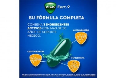 VICK FORT-9 12 CAPSULAS