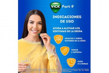 VICK FORT-9 6 CAPSULAS BLANDAS