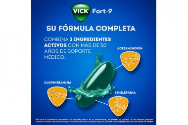 Vick Fort-9 6 Capsulas Blandas