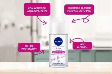 Desodorante Nivea tono natural Efecto Satín Roll-On 50 mL