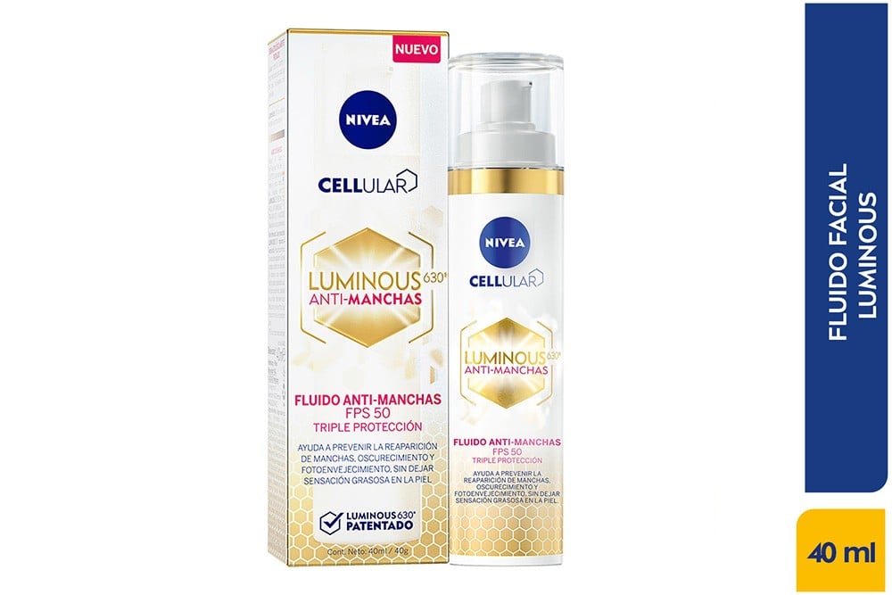 Fluido Anti-Manchas Nivea Luminous 630 Triple Protección 40 Ml