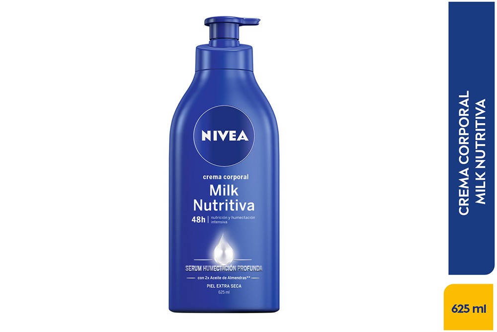 Crema Corporal Nivea Milk Nutritiva 625 Ml