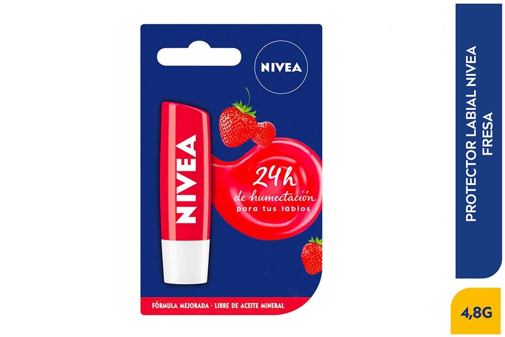 Protector Labial Nivea Fresa 4.8 G