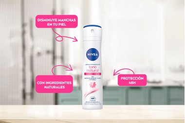 Desodorante Nivea En Aerosol Tono Natural Extra Aclarado 150 Ml