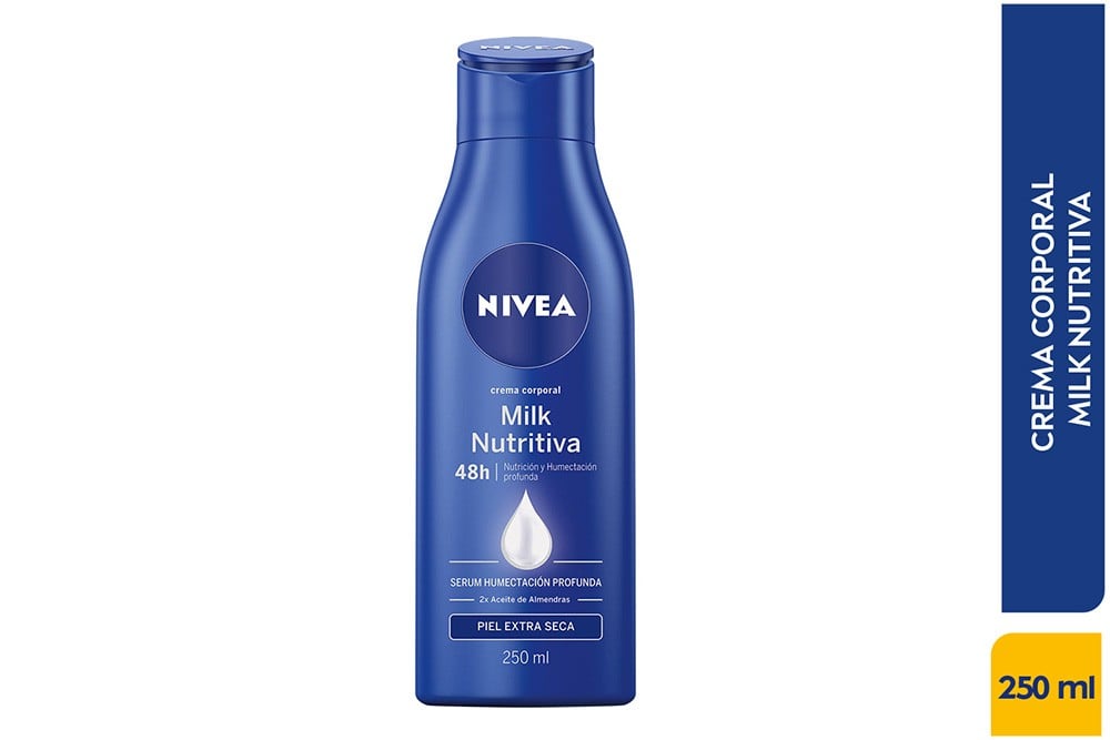Crema Corporal Nivea Milk Nutritiva 250 Ml
