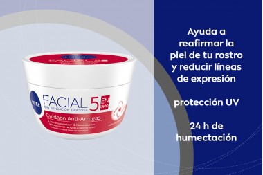 Nivea Crema Cuidado Antiarrugas 5 En 1 50 mL