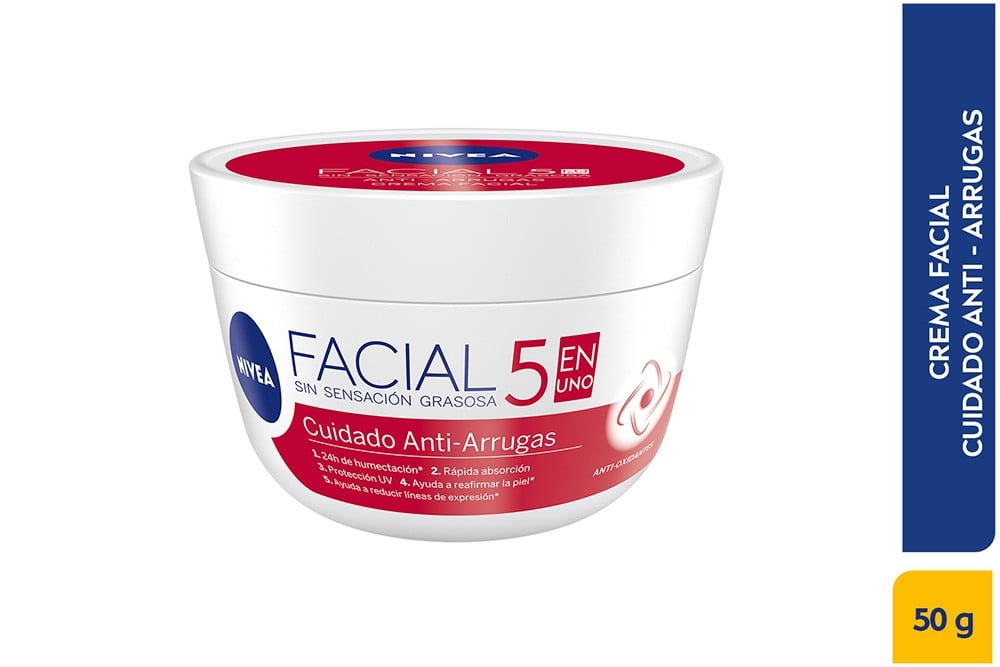 Nivea Crema Cuidado Antiarrugas 5 En 1 50 Ml