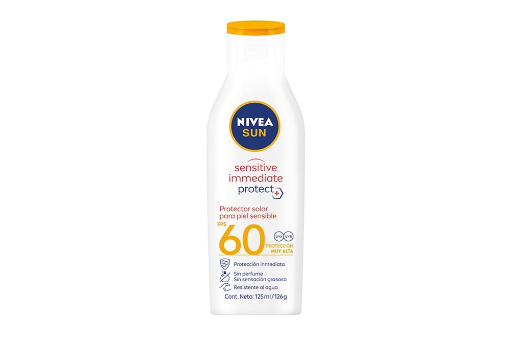 Bloqueador Nivea Sun Sensitive Fps 60 125 Ml