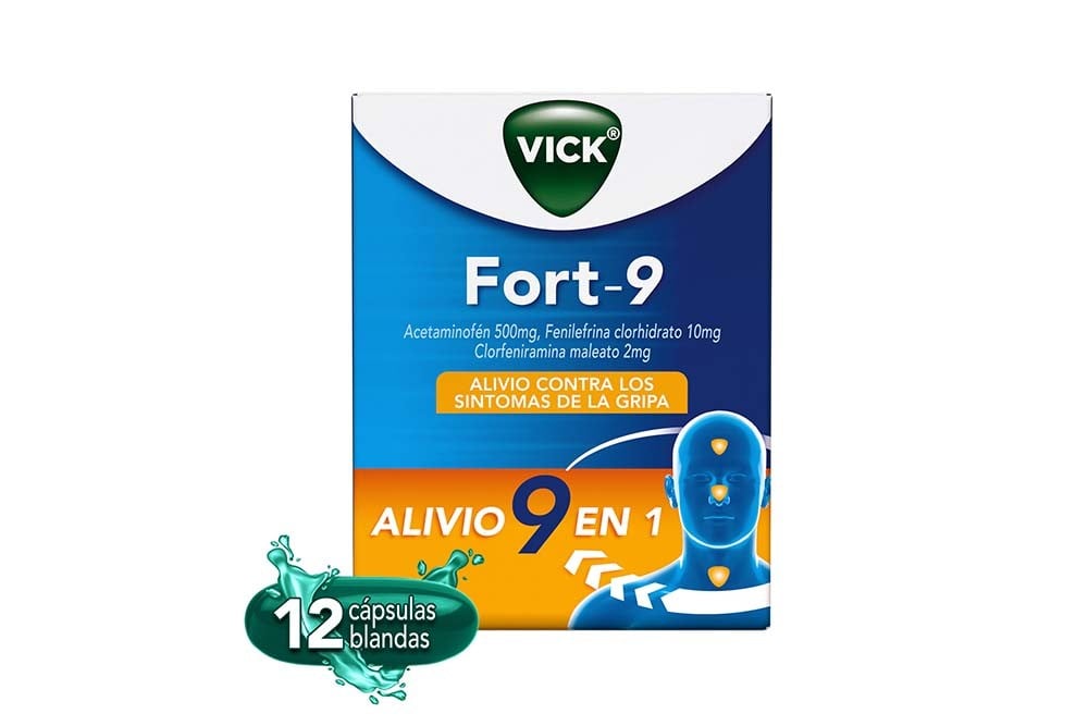 VICK FORT-9 12 CAPSULAS