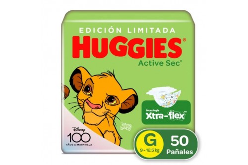 Pañales Huggies Active Sec...