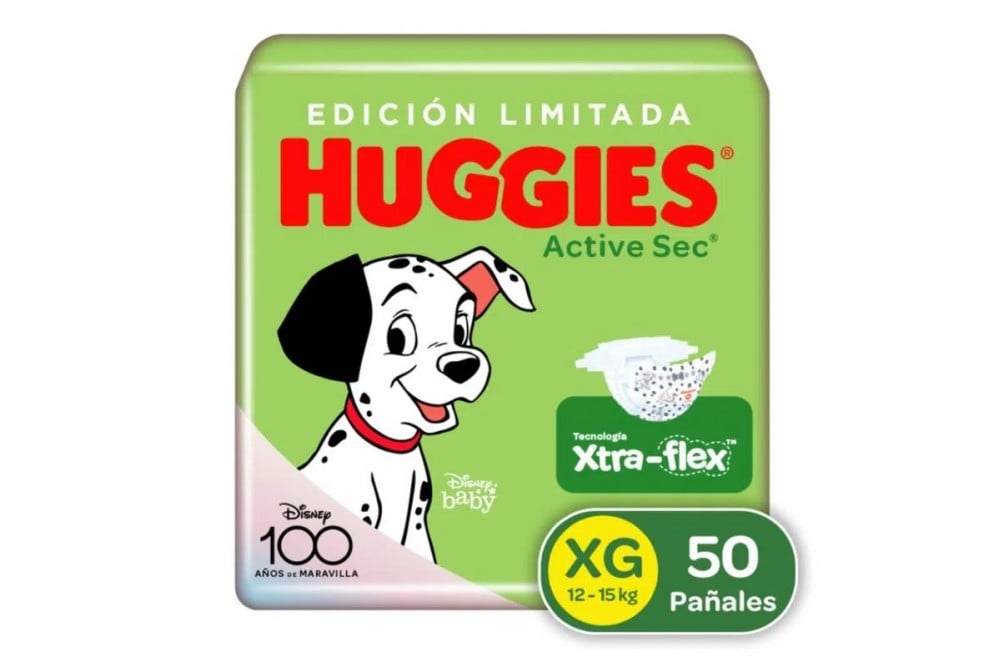 Pañales Huggies Active Sec Etapa 4 50 Unds