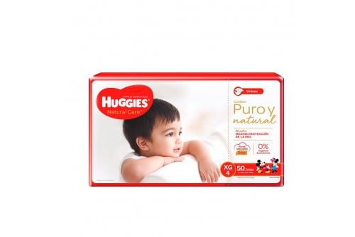 PAÑALES HUGGIES NATURALCARE...