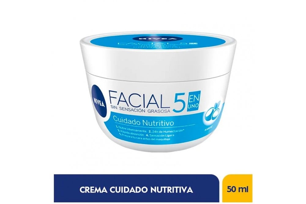 Crema Nivea Cuidado Nutritivo Facial 50 Ml
