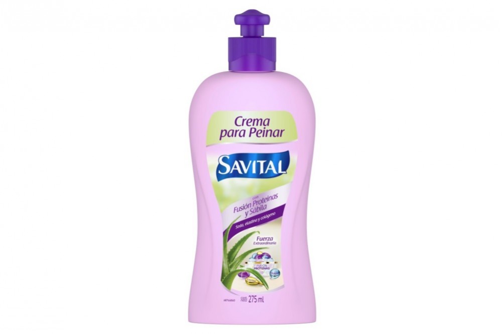 Crema Para Peinar Savital Fusión Proteinas Y Sábila 275 Ml