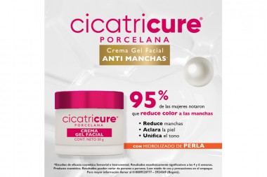 Cicatricure Crema Gel Facial Antimanchas Porcelana X 50 G