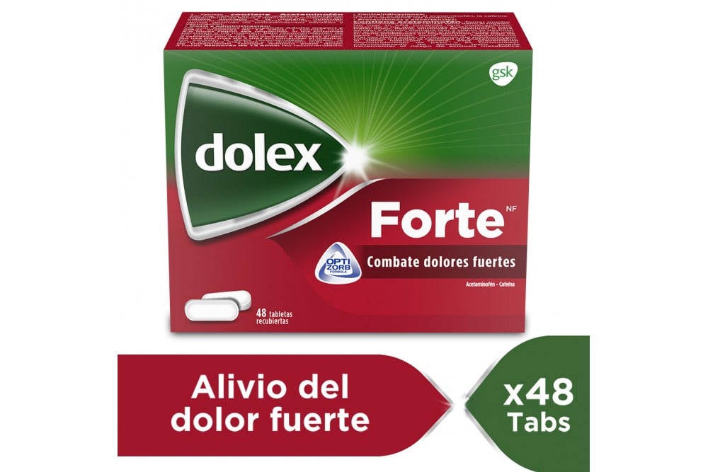 Dolex Forte NF 500 / 65 mg 48 Tabletas Recubiertas