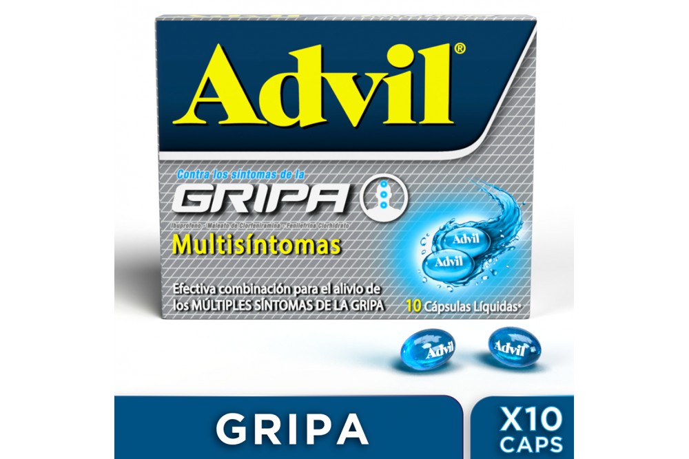 Advil Gripa Multisíntomas 10 Cápsulas Líquidas