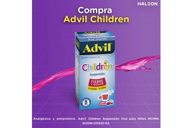 Advil Children Sabor Frutas Caja Con Frasco Con 60 mL