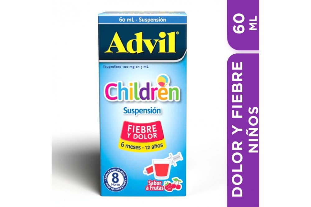 Advil Children Sabor Frutas Caja Con Frasco Con 60 mL