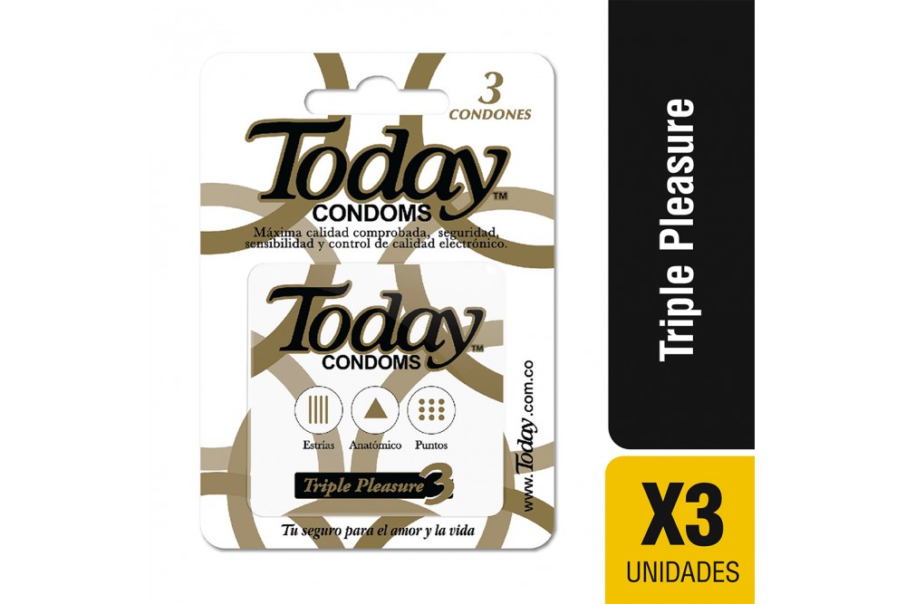 Condones Today Triple Placer 3 unds