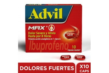 Advil Max 10 Cápsulas Líquidas