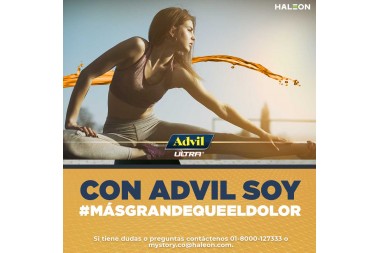 Advil Ultra Con Potencializador 72 Cápsulas Líquidas