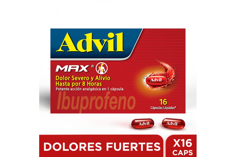 Advil Max 16 Cápsulas Líquidas