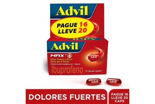 Advil Max Pague 16 Lleve 20...