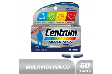 Centrum Silver Men +50 años 60 Tabletas