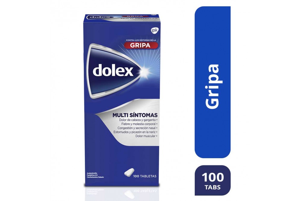 Dolex Gripa multi sintomas 100 Tabletas