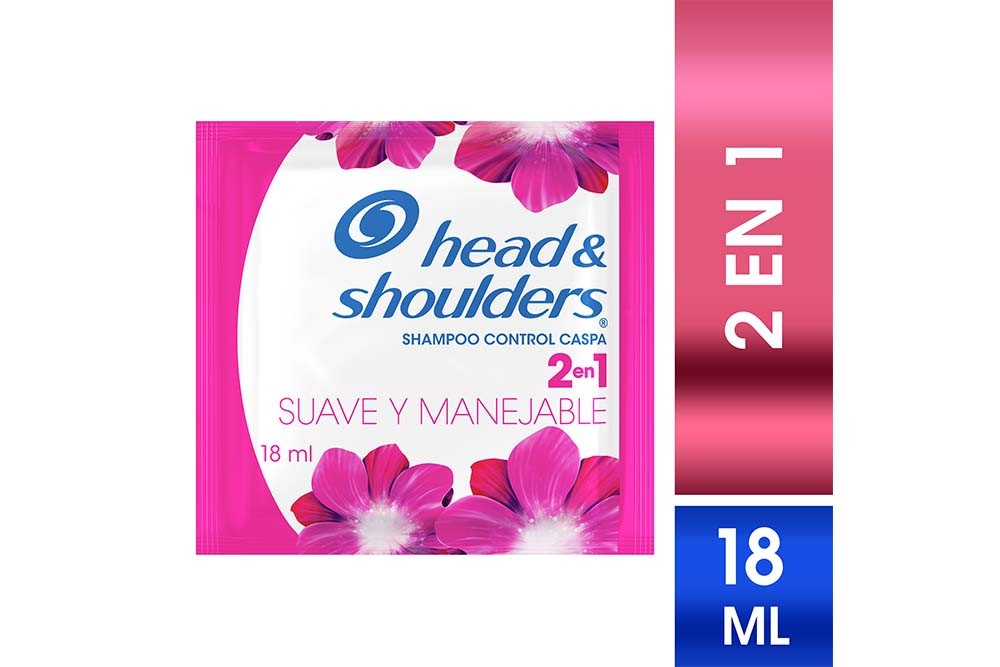 SHAMPOO HEAD & SHOULDERS CONTROL CASPA SUAVE Y MANEJABLE SACHET 18 ML