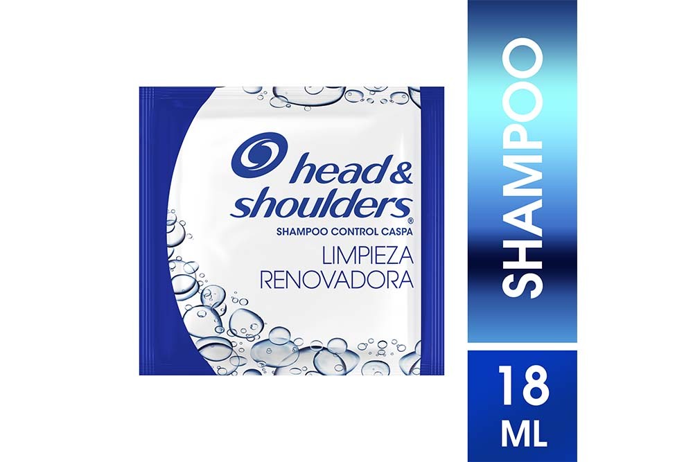 Shampoo Head & Shoulders Control Caspa Limpieza Renovadora Sachet 18 Ml