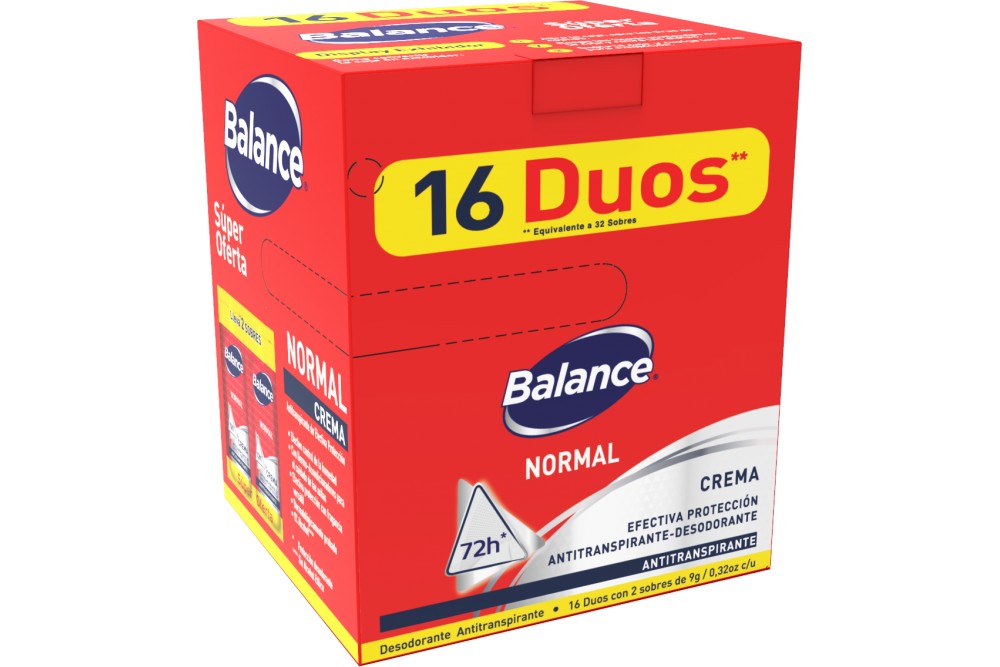 OFERTA DESODORANTE BALANCE NORMAL 16 DUOS