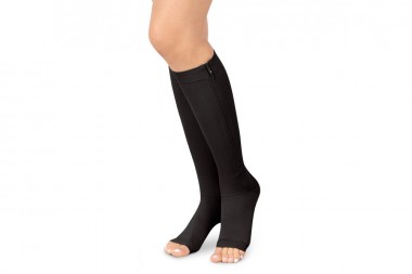 Calcetines Cremallera Rodilla T-S Negro