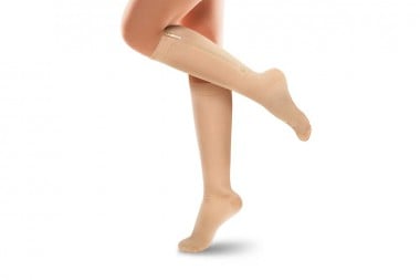 Calcetines Cremallera Rodilla  T-S Beige