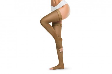 Medias Al Muslo Con Gradiente De Compresion Medivaric T-Xl Beige