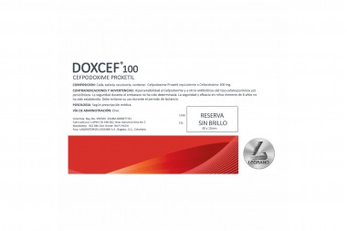 Doxcef 100 mg 20 Tabletas Recubiertas