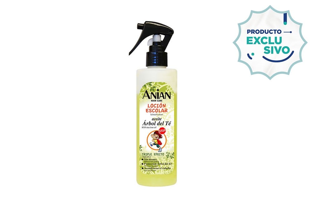 Loción Escolar Capilar Árbol De Té Anian Hair Care Frasco Con 250 mL