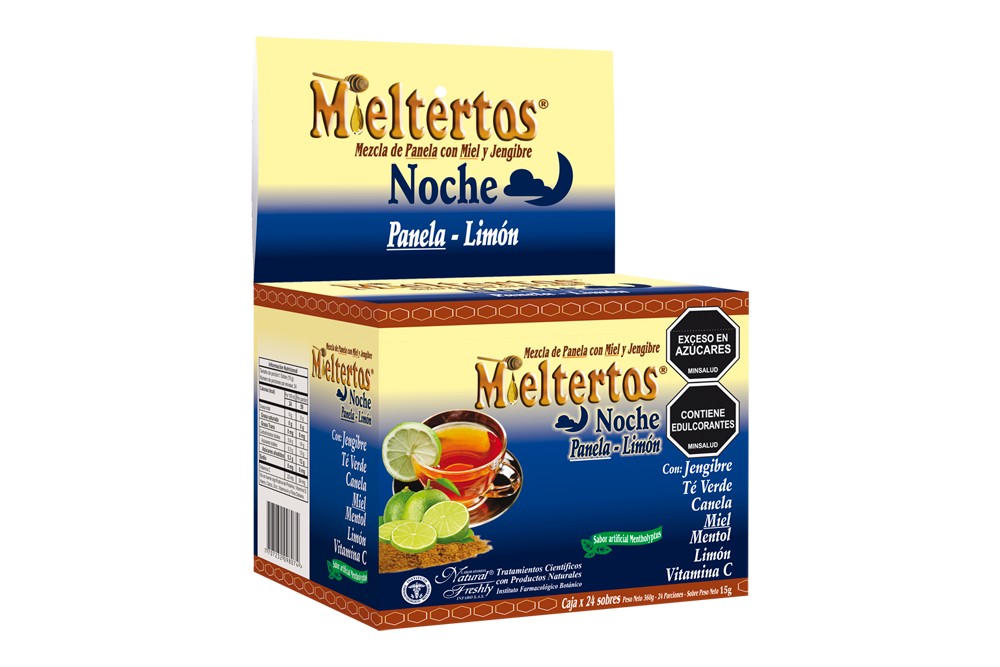 Mieltertos Noche Panela Limón 24 Sobres