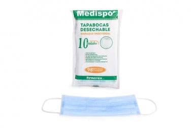 Tapabocas Medispo 10 Unds