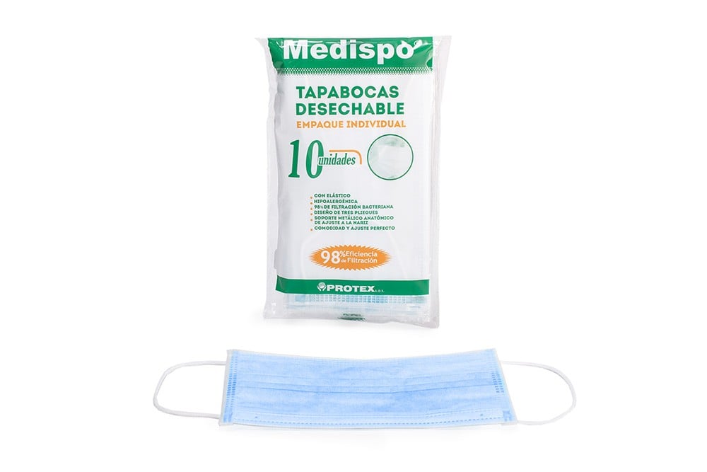 Tapabocas Medispo 10 Unds